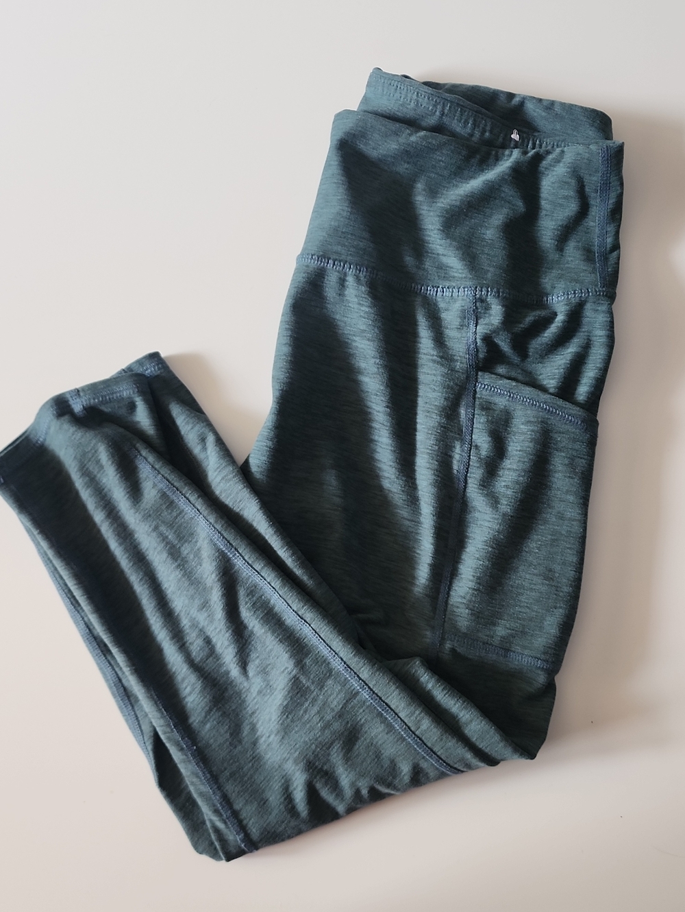 Maurices Teal-Marled High-Waist Pocket Leggings